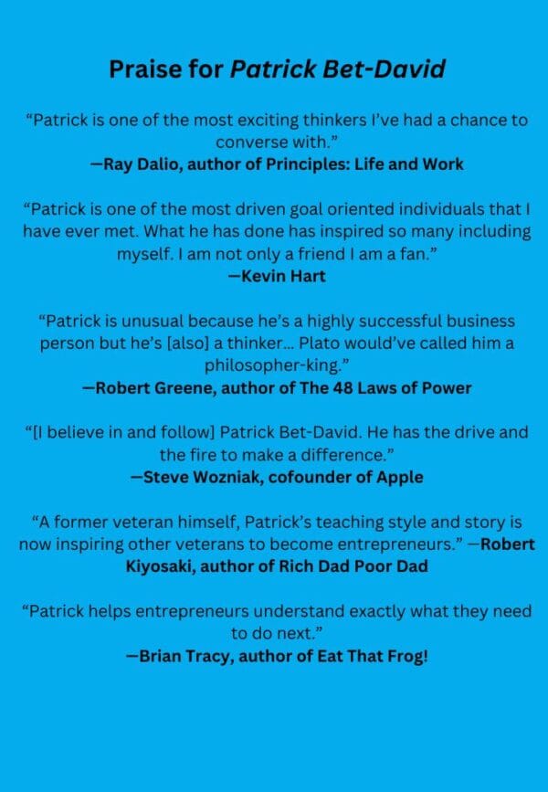 Praise for Patrick Bet-David